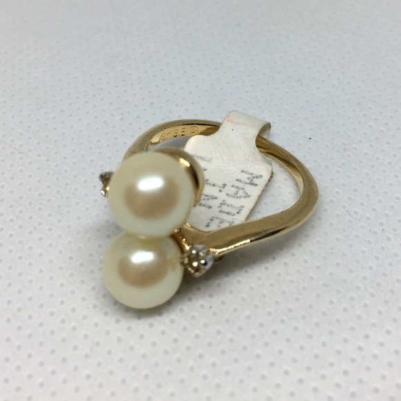 Vintage Jewelry - Vintage | Sz 7 18K Gold Plated Ring USA